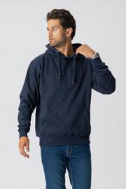 Camisola com capuz básica - Dark Navy
